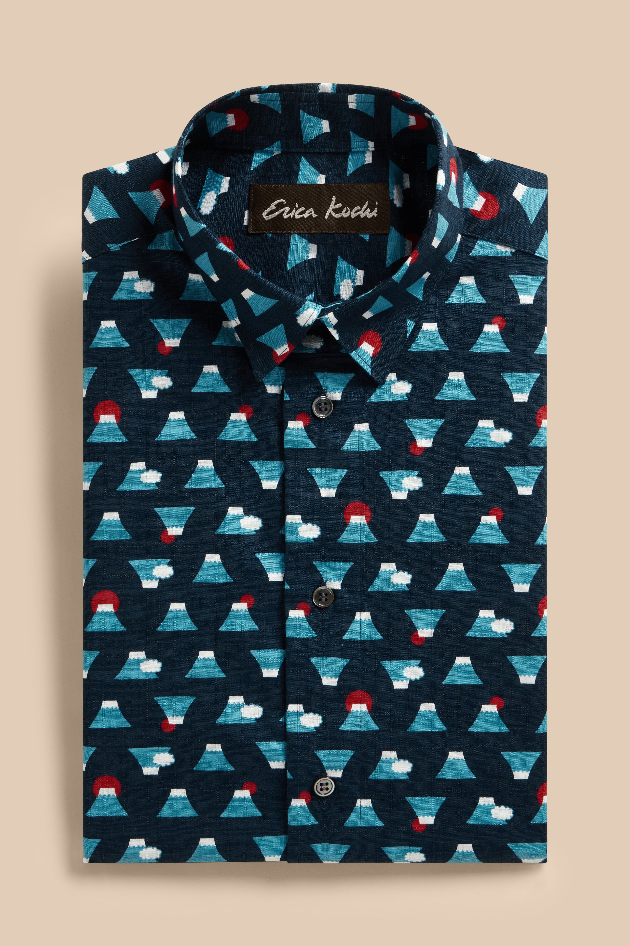 Dreams of Fuji shirt, flat lay