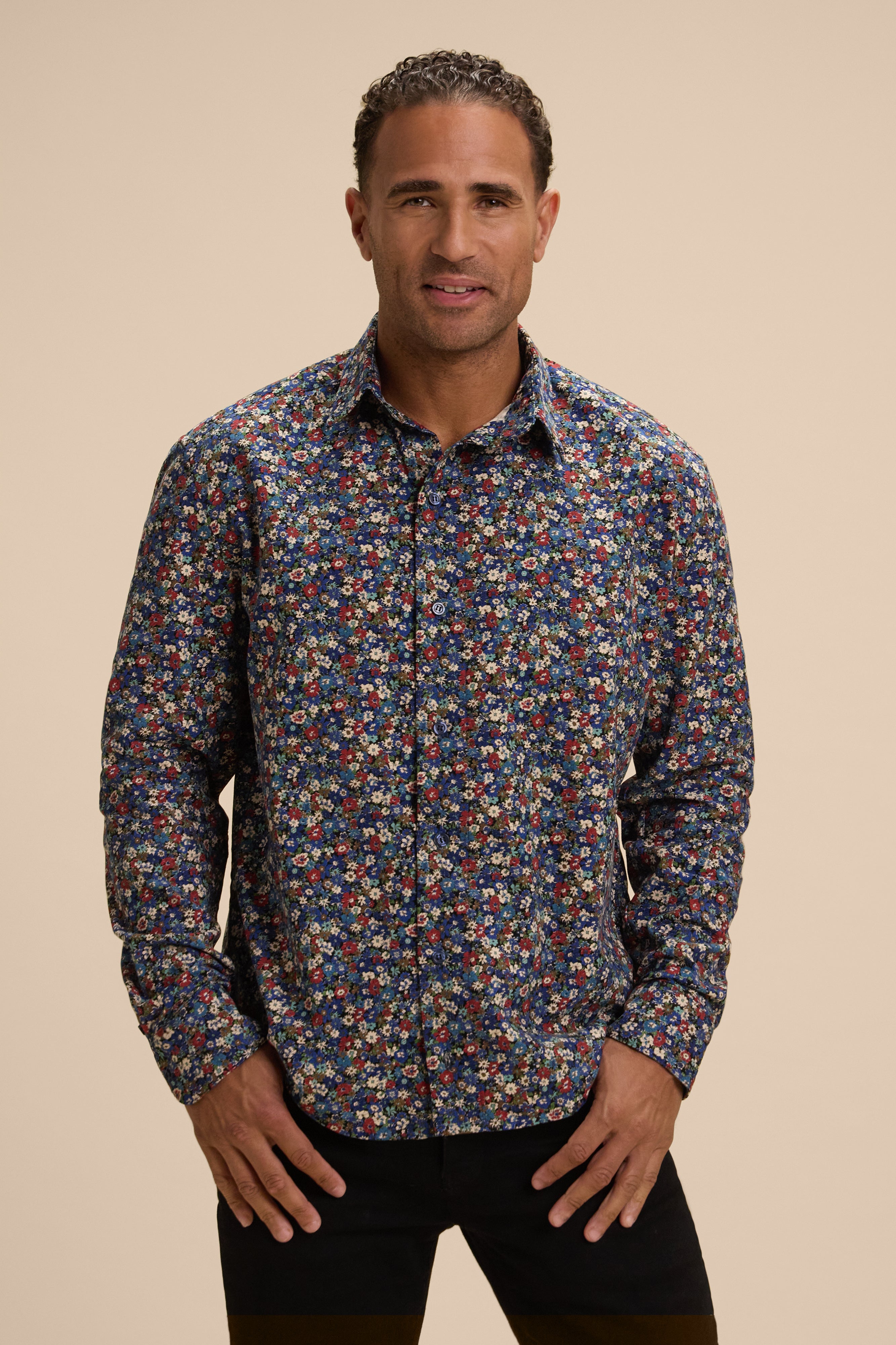 Micro-wale Corduroy Flowers