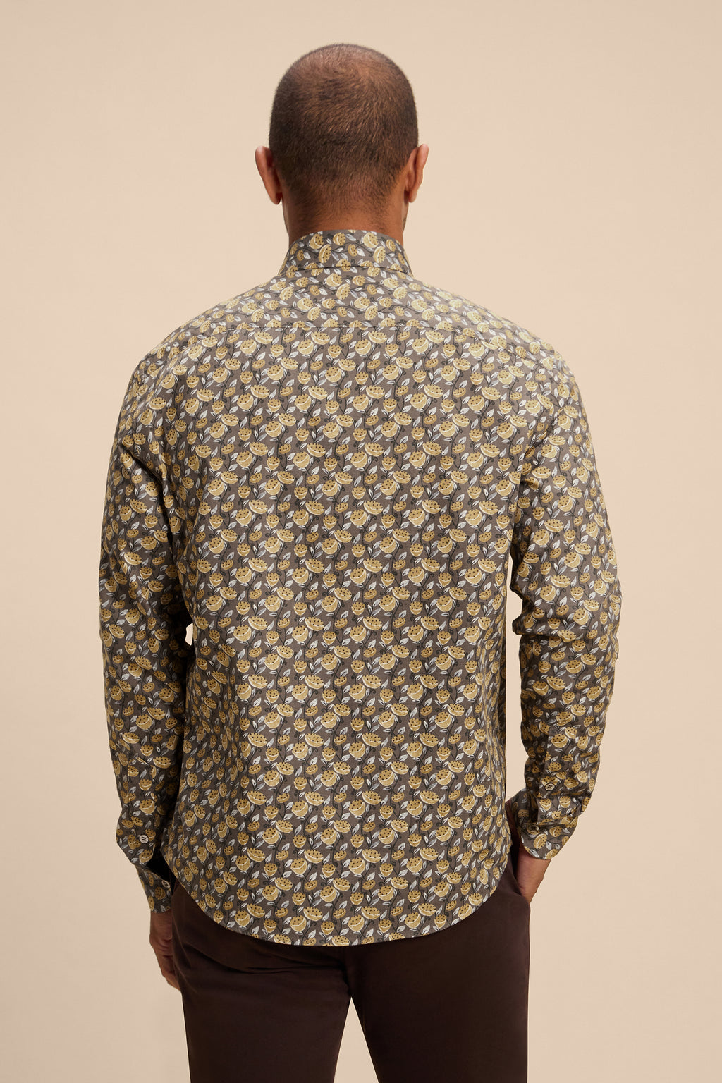 Lotus shirt, back on model