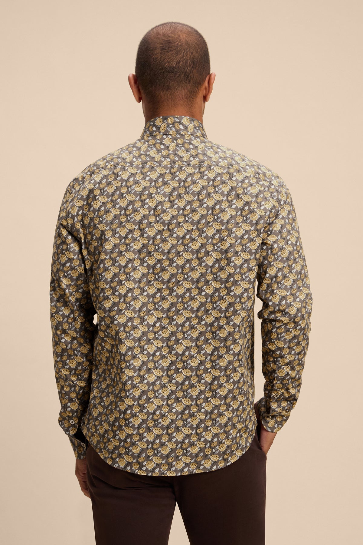 Lotus shirt, back on model