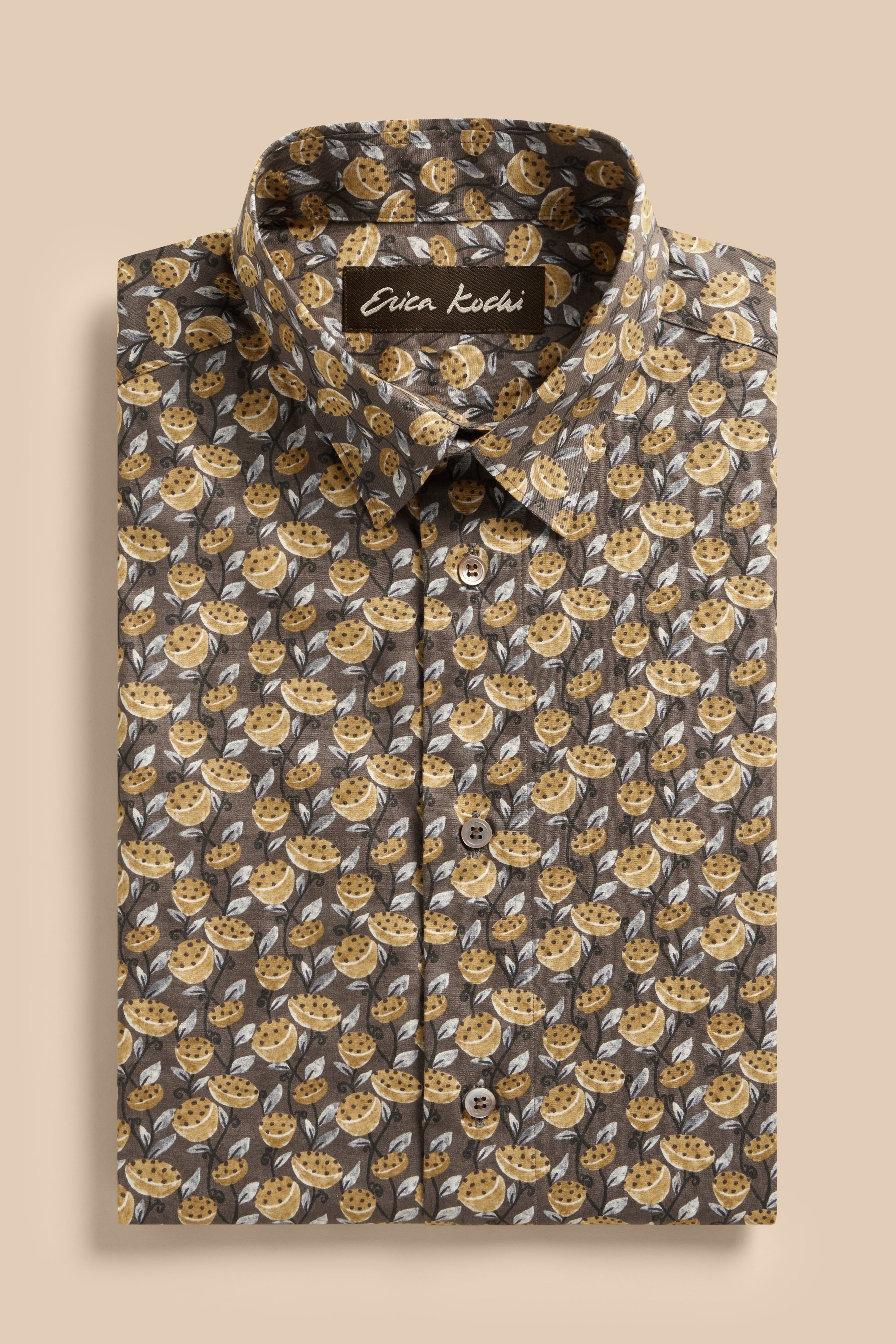 Lotus shirt, flat lay