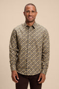 Lotus shirt, front on model