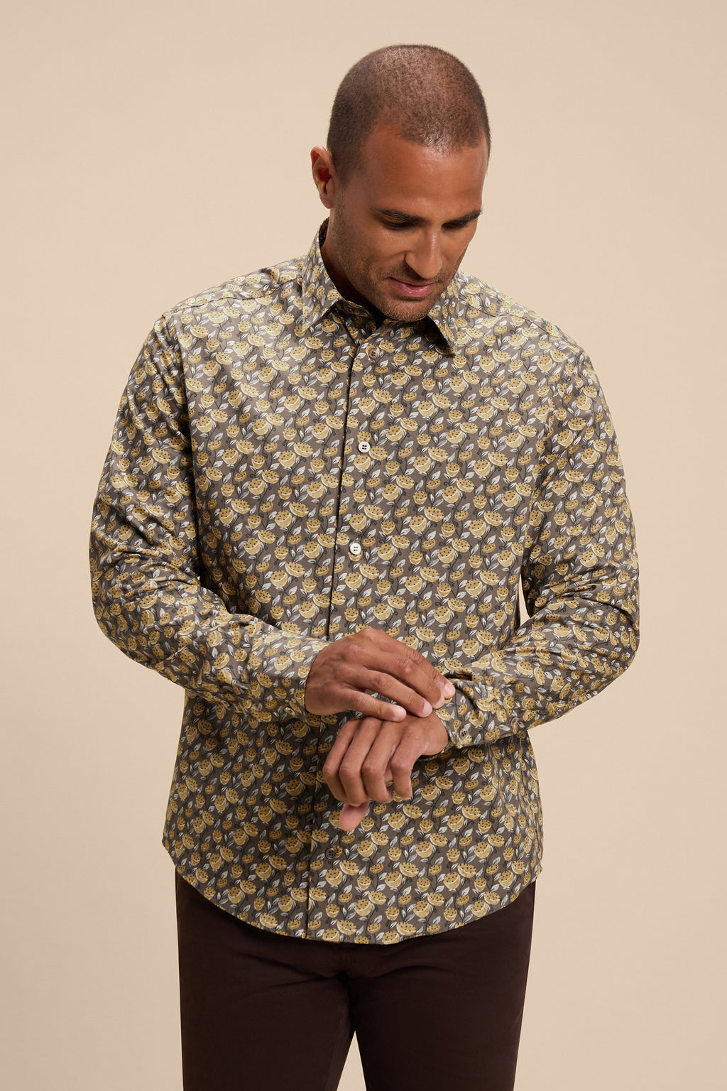 Lotus shirt, in motion