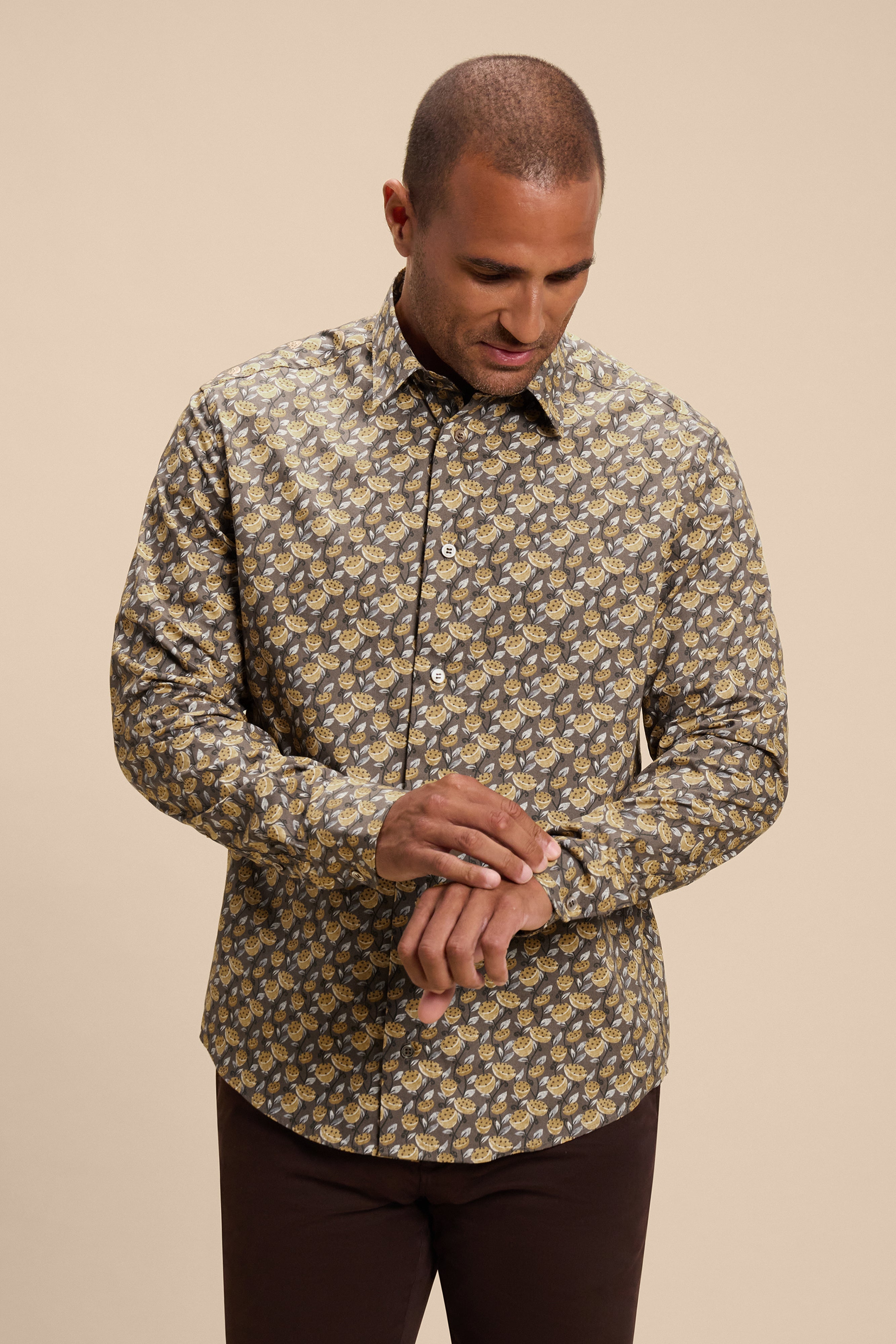 Lotus shirt, in motion