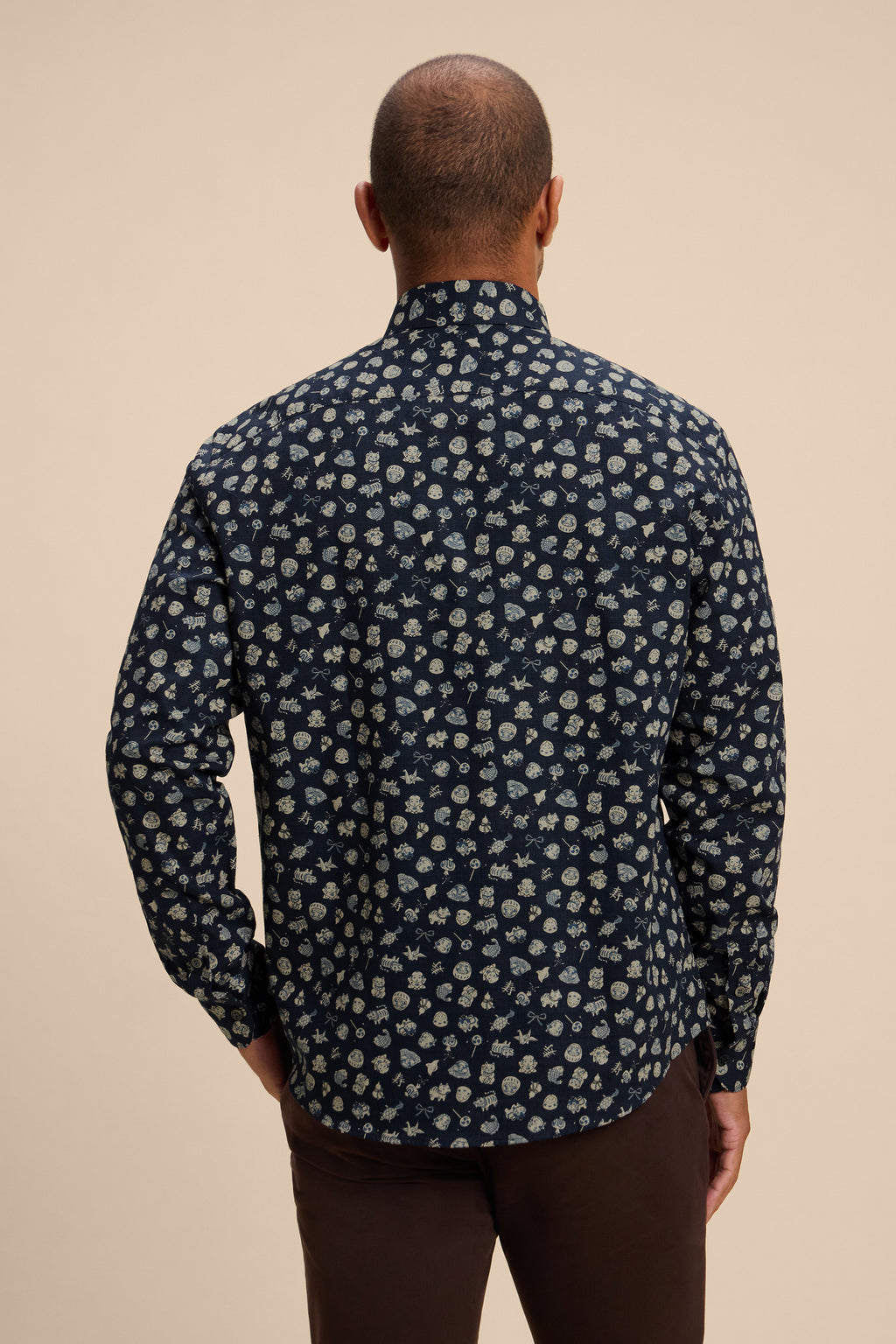 Lucky Icons shirt, back on model