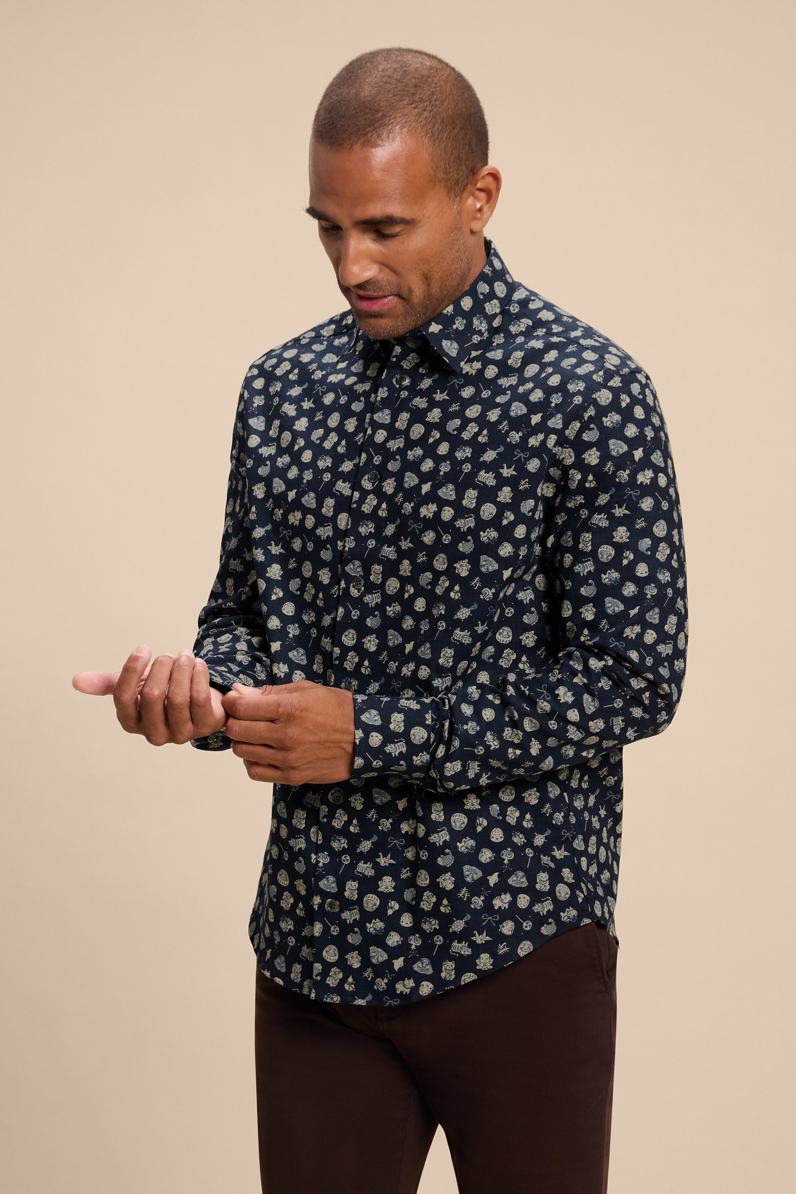 Lucky Icons shirt, in motion