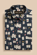 Maneki Neko shirt, flat lay