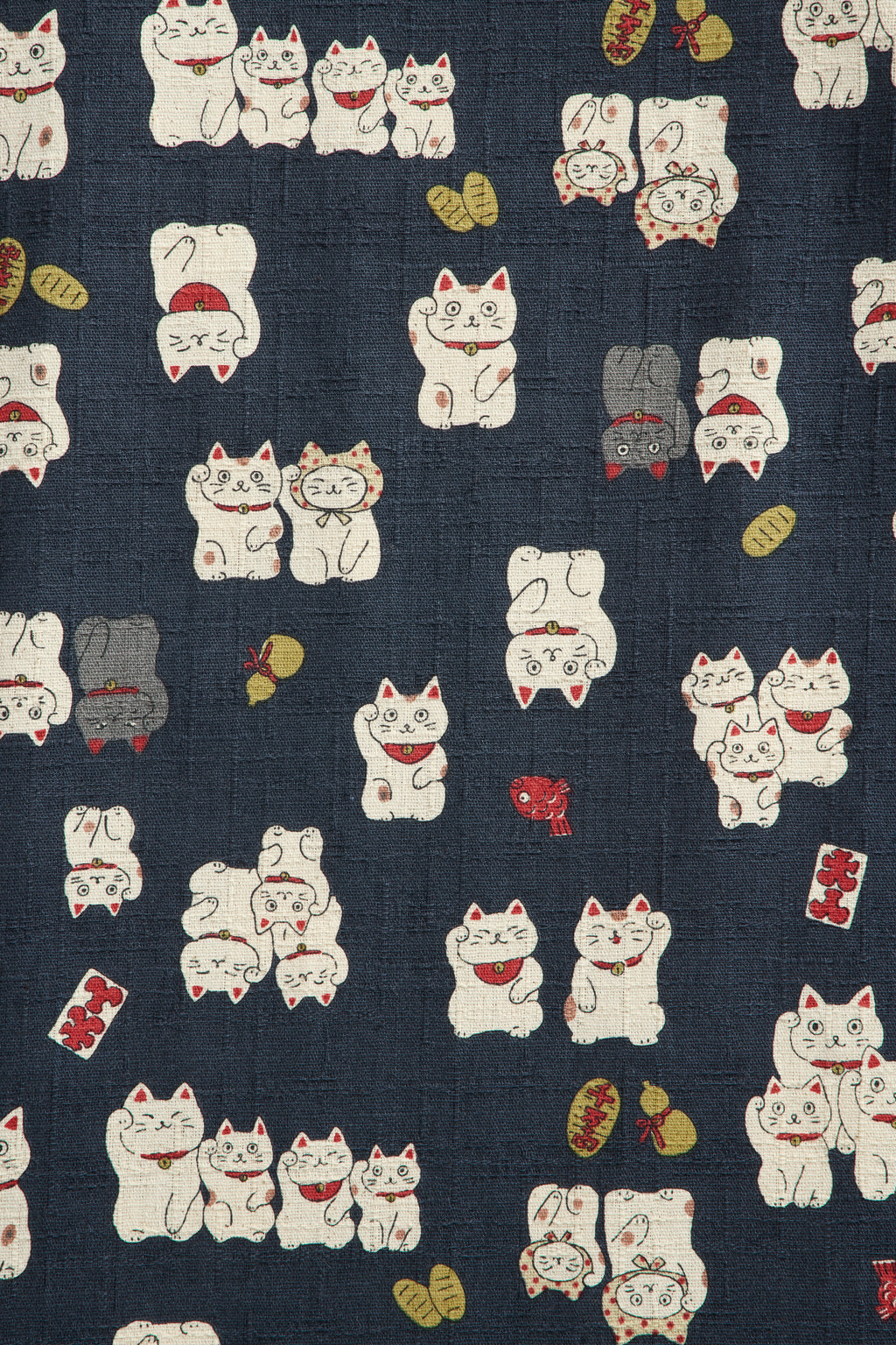 Maneki Neko fabric swatch