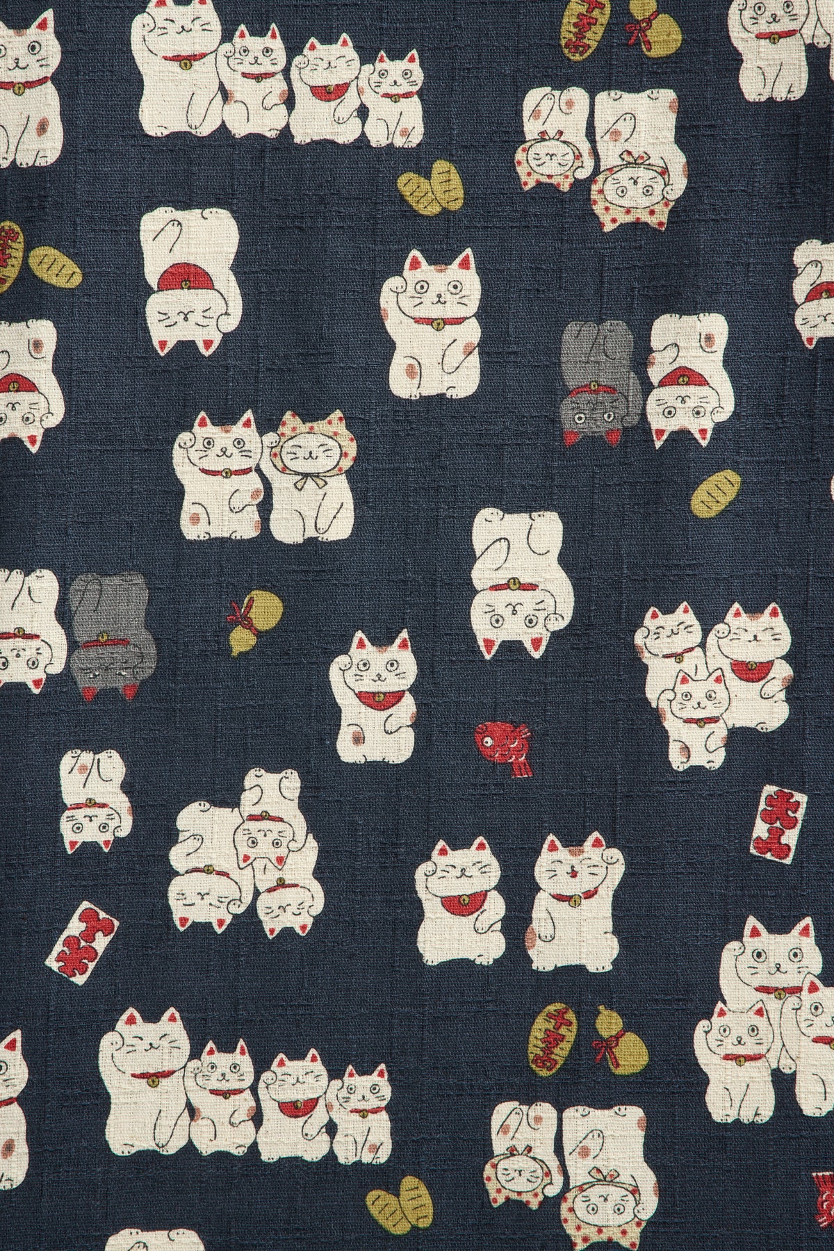 Maneki Neko fabric swatch