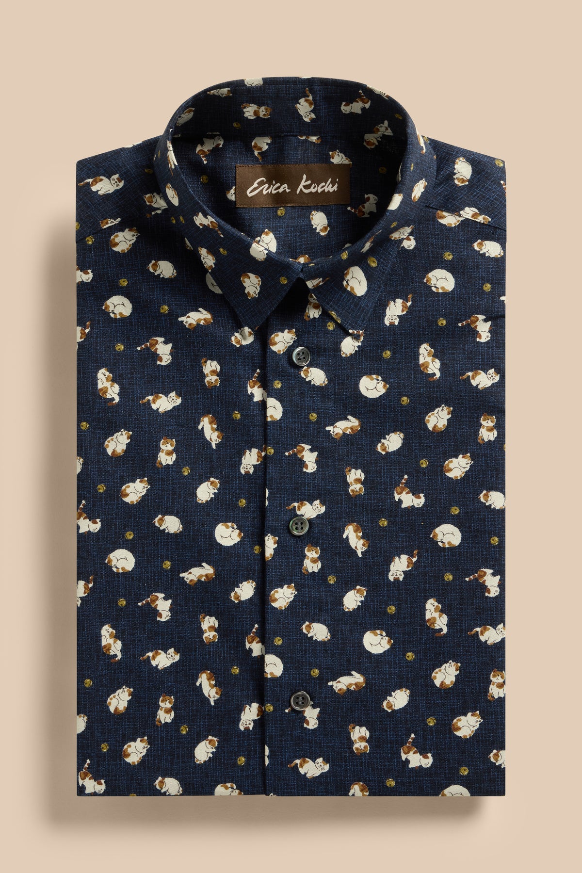 Neko no Suzu shirt, flat lay
