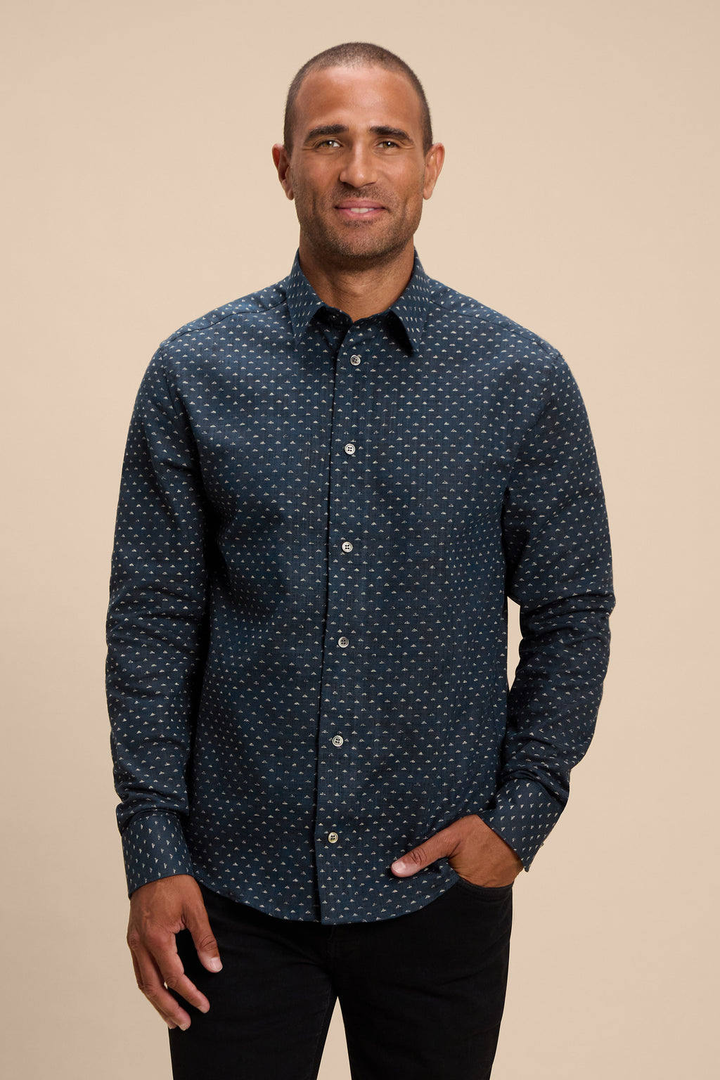 Yama Yume shirt, front on model