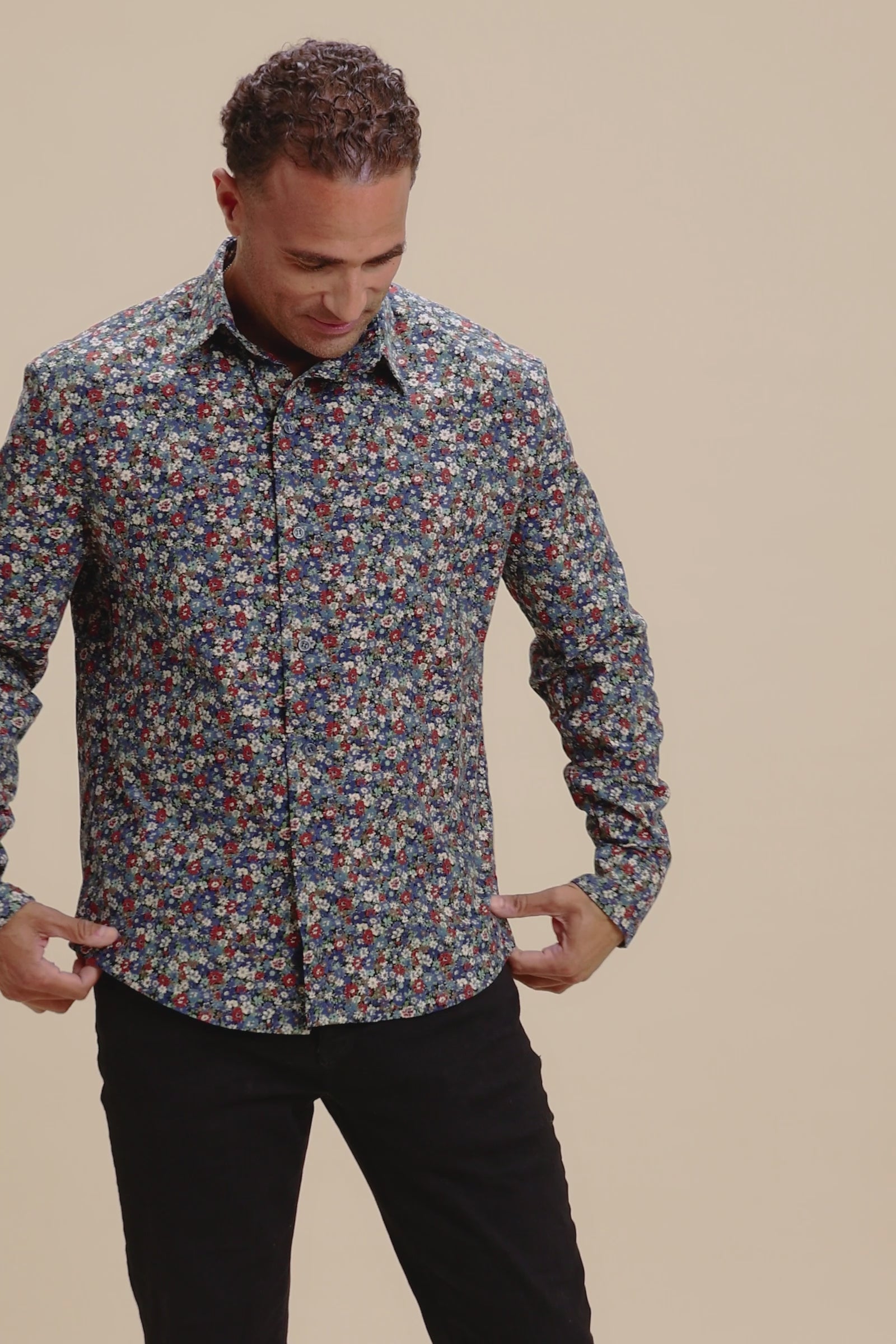 Micro-wale Corduroy Flowers